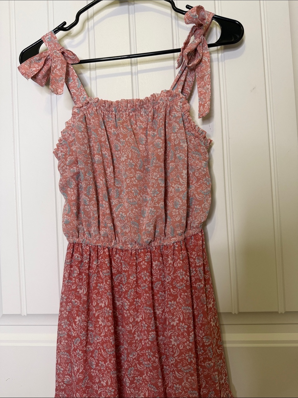 Sincerely Womens Jules Pink Floral Tiered Maxi Dress Size Medium - Picture 3 of 7